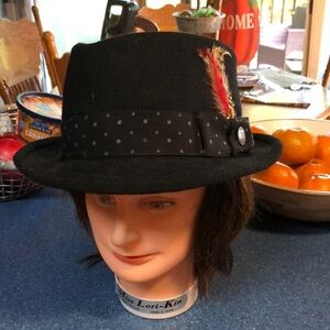 Black felt hat